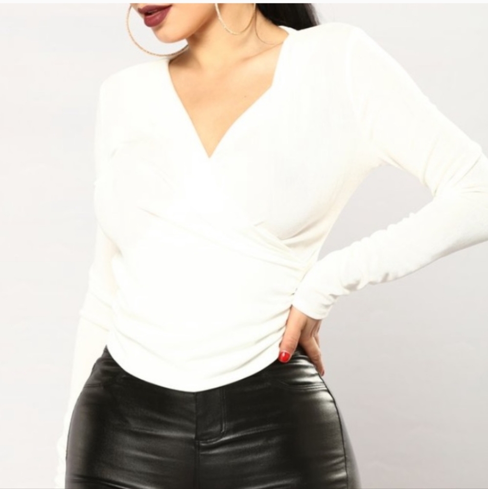 Fashion Nova surplices top